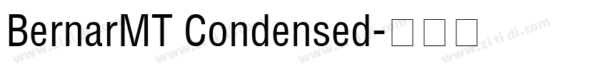 BernarMT Condensed字体转换